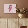 Stippen - Roze - Bliksem PET vilt klein -sfeer4