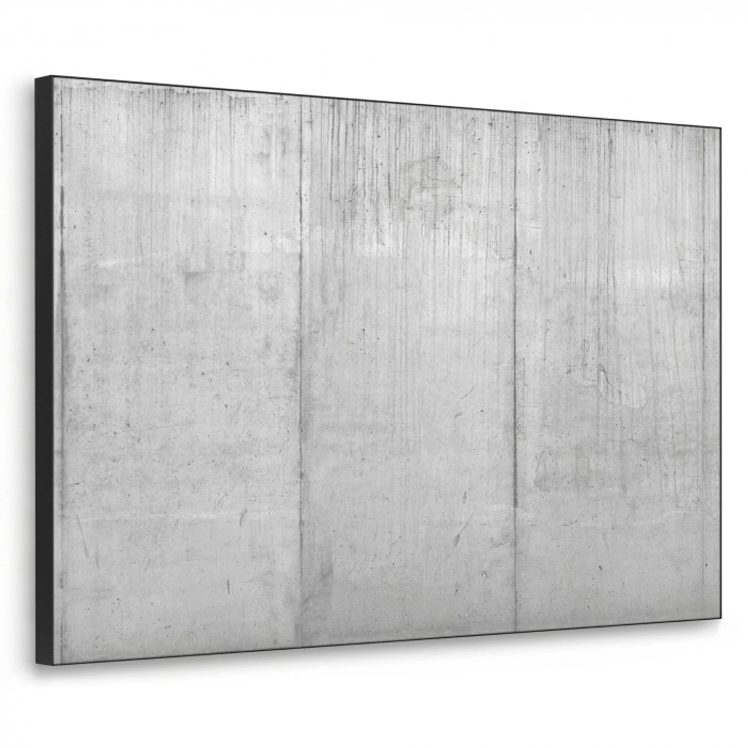Grijs - Betonlook - Industrieel Textielframe zwart klein -3d