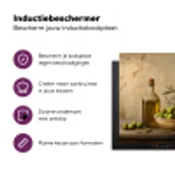 Olijven - Stilleven - Vintage Inductie beschermer vinyl 3mm middel -zzzzzzz-cc-usp