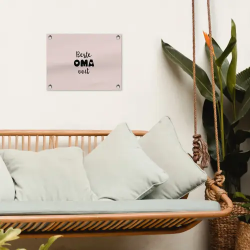 Quotes - Oma - Beste oma ooit - Spreuken tuinposter los doek klein -sfeer7