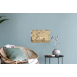Kraanvogels - Water - Beige Muursticker klein -plant