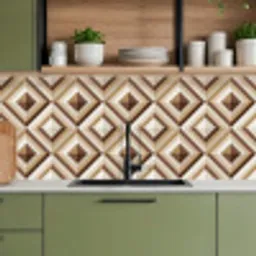 Retro - Ster - Design keuken achterwand 2 middel 871 -sfeer3