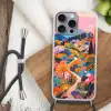Witte bergtop - Modern - Kleurrijk Hoesje iPhone 16 Pro Max met koord klein -sfeer4