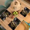 Marmer - Zwart - Goud - Abstract Placemat vinyl groot -zzsfeer5_Kitchenyeah-website