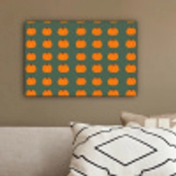 Pompoen - Patroon - Oranje canvas 2cm klein 34 -sfeer3