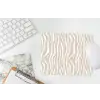Abstract - Zebra - Beige muismat rubber klein 262 -witbureau