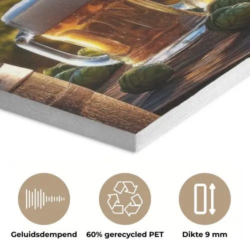 Bier - Hop - Landschap PET vilt middel -closeup_NL