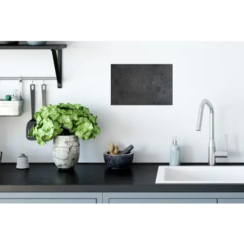 Industrieel - Leisteen - Grijs - Structuur - Beton Muursticker klein -keuken