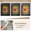 Geel - Hibiscus - Tropisch Light Box met kabel (Tafellamp) klein -USP_dimbaarNL