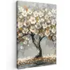 Boom - Bloemen - Wit - Natuur - Kunst canvas 2cm klein -z3d