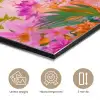 Vrouw - Abstract - Cirkel - Bloemen aluminium wit klein -closeup_NL