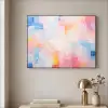 Aquarel - Pastel - Abstract - Kunst Textielframe zwart klein -sfeer2