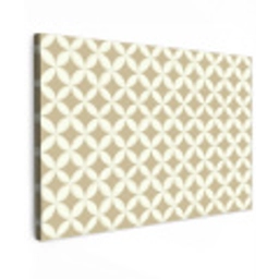 Symmetrisch - Motief - Beige Tuinposter op houten frame 2 cm dik klein 845 -3d
