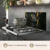 Gezicht - Vrouw - Verfspatten - Abstract keuken achterwand spatscherm klein -usp_NL