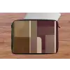 Vlakken - Abstract - Bordeaux - Lijnen laptophoes neopreen klein -tafel