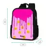 Verf - Smiley - Roze Rugzak - Zwart middel -productfoto_formaten