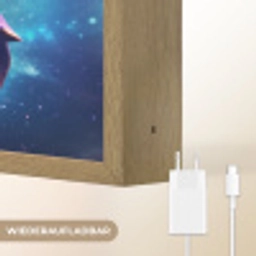 Schildpad - Dier - Galaxy - Ruimte Light Box met batterij (Wandlamp) middel -USP_websiteoplaadbaarDE