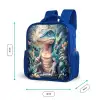 Dino in mystieke jungle met maanlicht Kinderrugzak - Blauw middel -productfoto_formaten