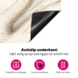 Zwanen - Hartvorm - Dieren Inductie beschermer vinyl 3mm klein -wsfeer4_website