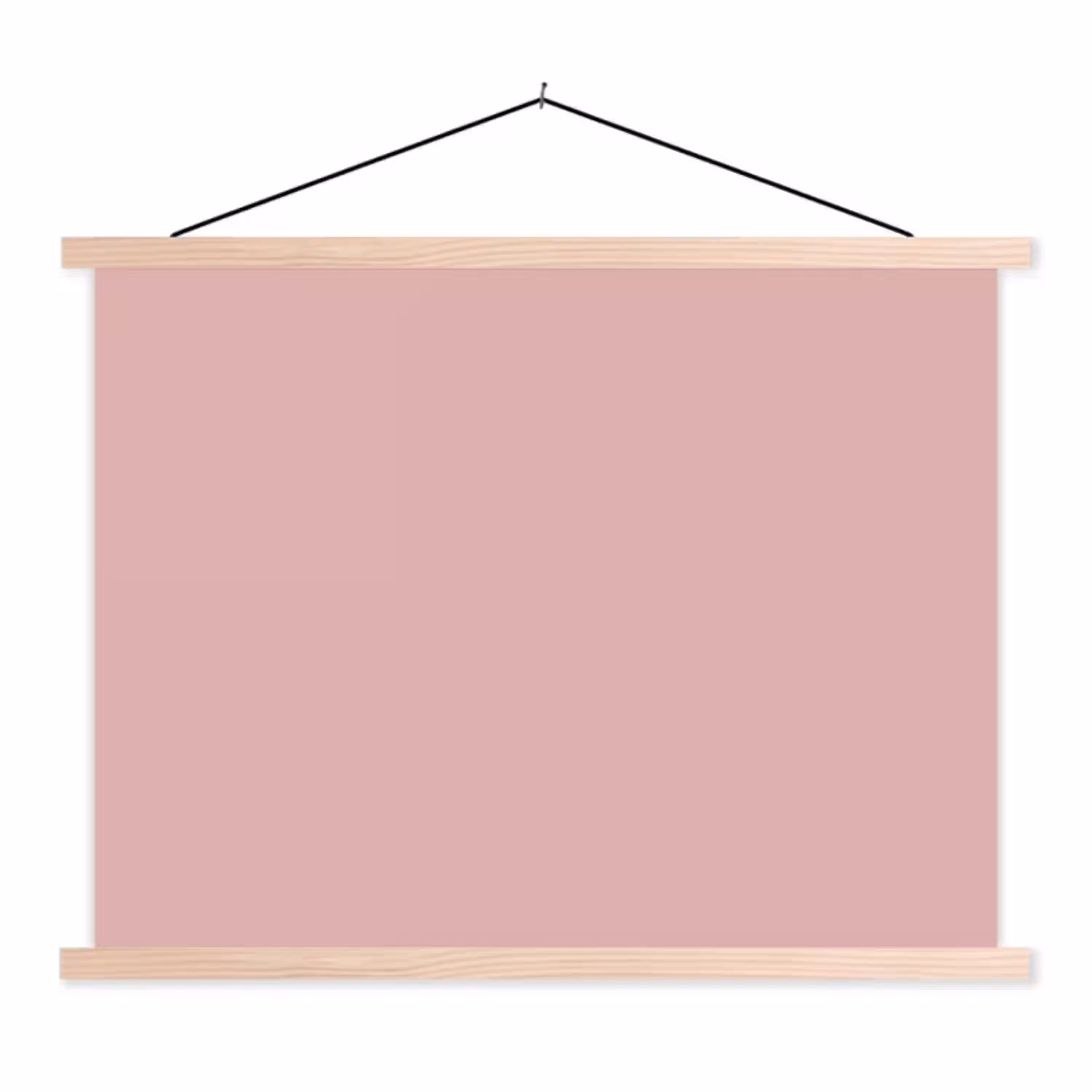 Soft - Blush - Roze textielposter latten blank klein 122 -3d