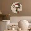 Kerst - Hert - Gewei - Rood Akoestische PET Vilt - Rond klein -sfeer1
