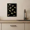 Macarons - Patroon - Goud - Zwart KitchenYeah - Keuken - Fotolijst klein -sfeer2