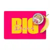 Dream big - Roze - Geel - Minimalistisch Placemat vinyl groot -zzzproduct_Kitchenyeah-website