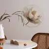 Bloem - Beige - Crème Akoestische PET Vilt - Rond klein -sfeer3