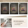 Graffiti - Schotse hooglander - Koe - Kleurrijk Light Box met kabel (Tafellamp) klein -USP_dimbaarNL