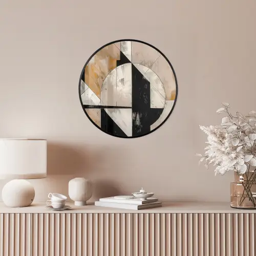 Abstract - Modern - Geometrisch - Pastel Fotolijst rond zonder passe partout klein -sfeer3