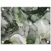 Luxe - Marmer - Groen tuinposter los doek klein -3d