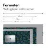 Blauw - Patroon - Retro Muismat XXL klein 681 -sfeer5