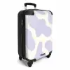 Abstract - Paarse vormen NBS - Handbagage koffer - Kinderen Unisex middel -productfoto_3d