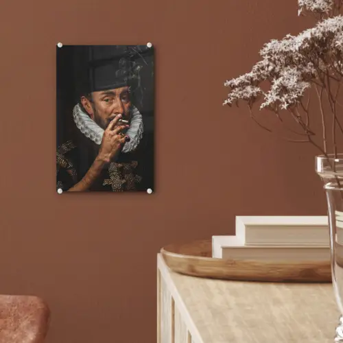 Willem van Oranje - Adriaen Thomasz - Sigaretten plexiglas 5mm klein -sfeer5
