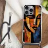 Abstract - Portret - Kleurvakken Hoesje iPhone 16 Pro Max met koord klein -sfeer4