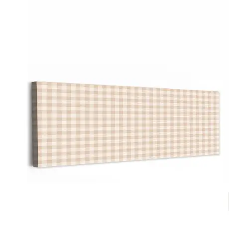 Plaid - Patroon - Vierkant - Beige canvas 2cm klein 828 -z3d