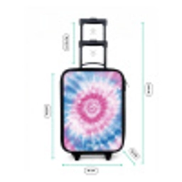 Tie dye - Abstract - Blauw - Roze Kinderkoffer - Zwart klein -productfoto_formaten