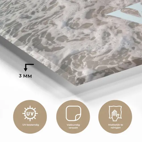 Where to next - Strand - Voetstappen plexiglas 5mm klein -sfeer2