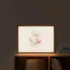 Meisje - Basketbal - Minimalistisch Light Box met batterij (Wandlamp kind) middel -sfeer1_kind