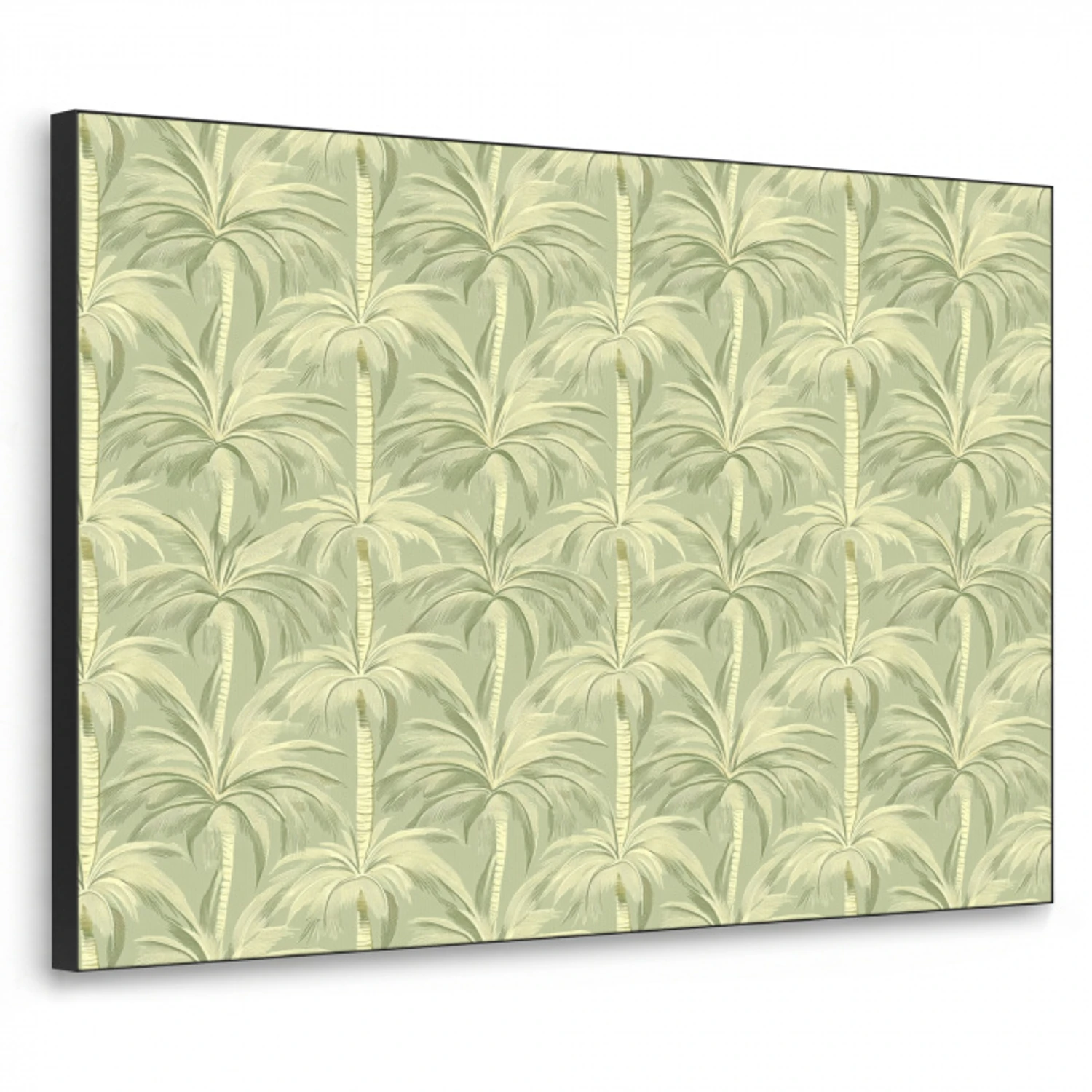 Palmwoud - Tropisch - Groen Textielframe zwart klein 947 -3d