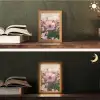 Bloemen - Paars - Wazig Light Box met kabel (Tafellamp) klein -sfeer3