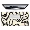 Abstract - Lijnen - Modern - Beige Muismat XXL klein -3d