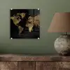 Wereldkaart - Goud - Luxe - Aarde - Zwart plexiglas 5mm klein -sfeer3