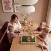 Bloem - Gladiolen - Zalmroze Dienblad Rechthoek middel -sfeer4