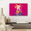 Geit - Hoorns - Kimono - Kleurrijk canvas 2cm klein -sfeer6