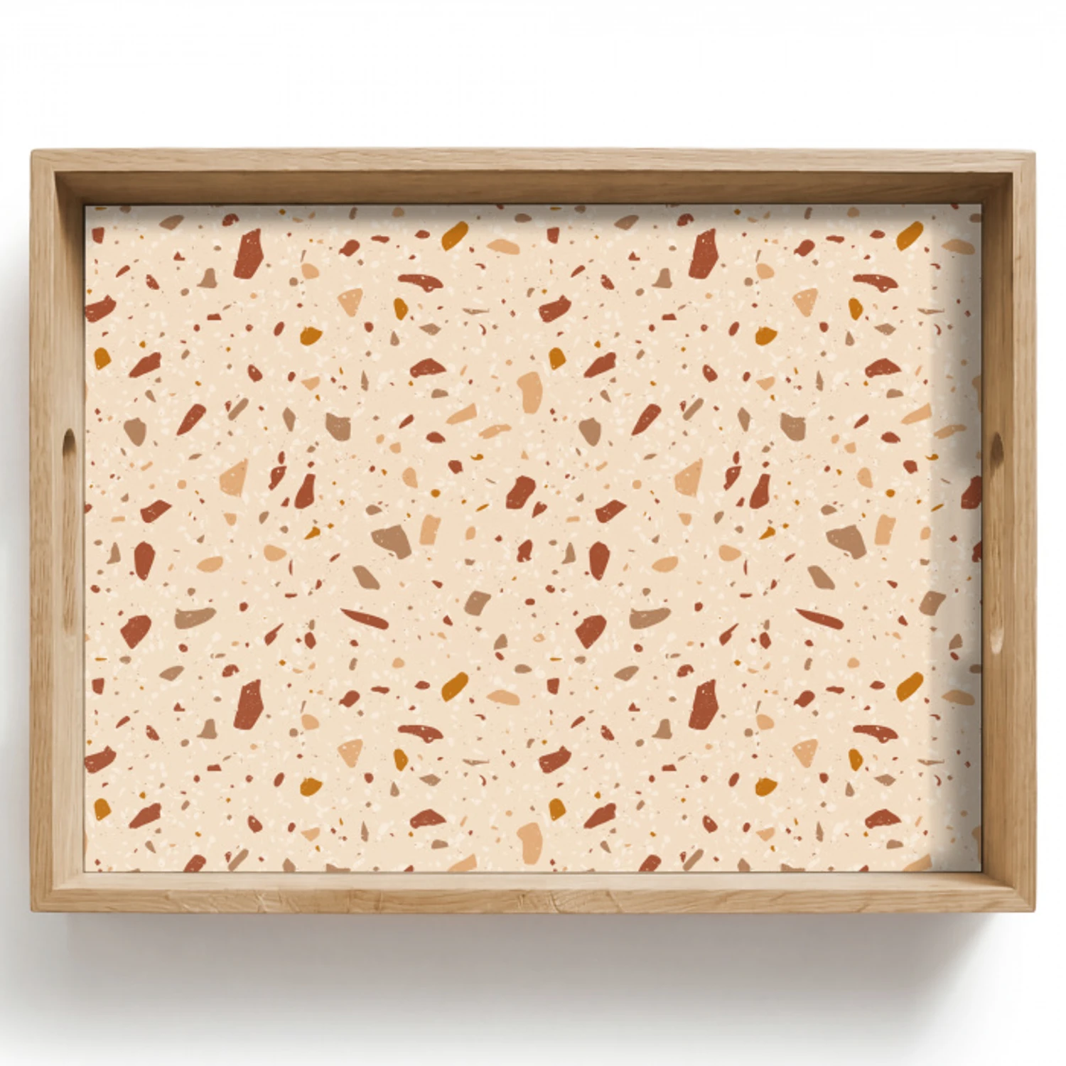 Terrazzo -  Patroon - Kleurrijk - Steen Dienblad Rechthoek middel 911 -z3d_shopping