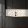 Abstract - Zebra - Beige keuken achterwand 2 middel 871 -sfeer1