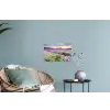 Lavendel - Bloemen - Zonsondergang - Paars - Weide Muursticker klein -plant