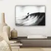 Surfer - Golf - Vervaagd - Zwart canvas 2cm klein -sfeer6