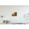 Hek - Natuur - Mist - Veld textielposter latten blank klein -kinderkamer